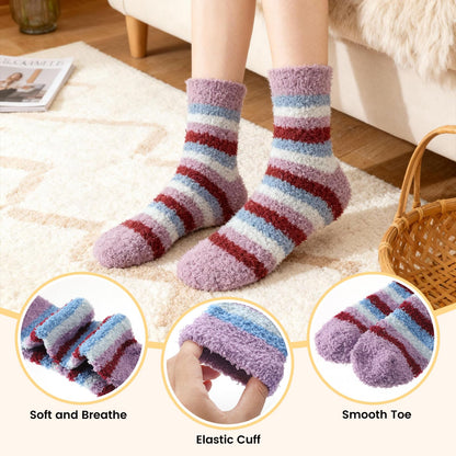 Womens Fluffy Fuzzy Socks,Winter Cozy Soft Warm Socks Gifts for Womens