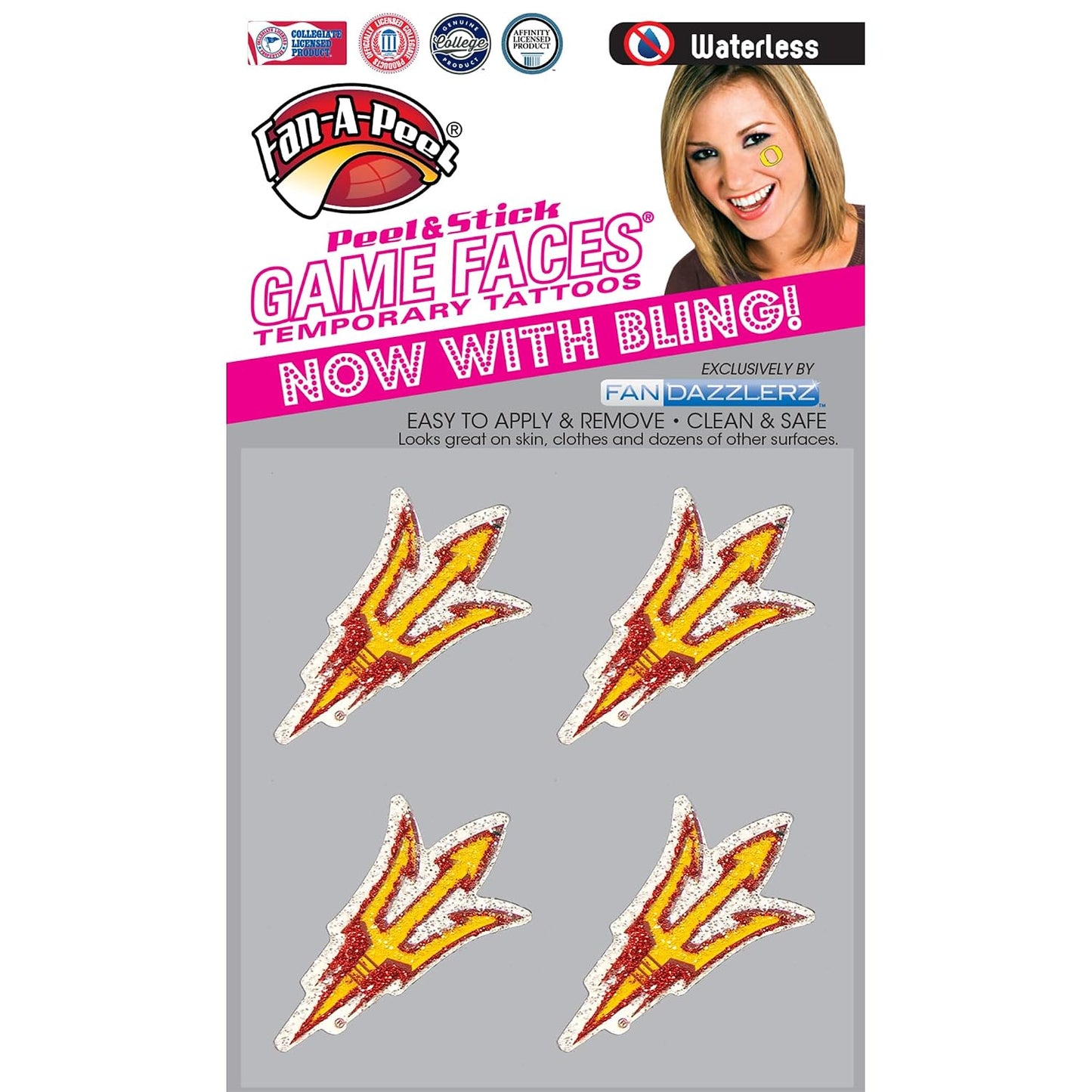 Alabama Waterless Temporary Tattoos - Hypoallergenic Peel and Stick Waterproof Temporary Tattoos - Officially Licensed