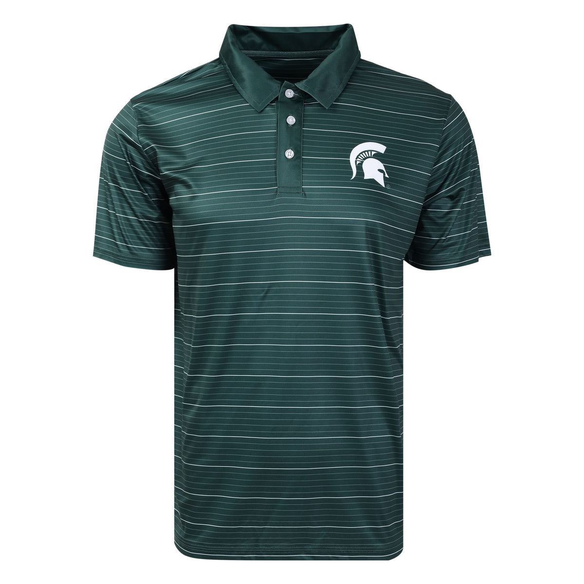 FOCO NCAA Mens NCAA College Team Logo Striped Polyester Polo Short Sleeve Shirt