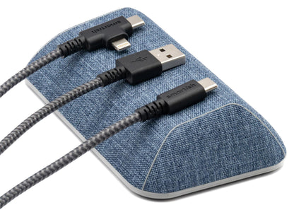 Smartish® Magnetic Cord Holder - Bigger Cable Wrangler Organizer with Magnet Clips for Charger Management on Desktop, Nightstand - Holds 6+ Cables - I'm Blushing