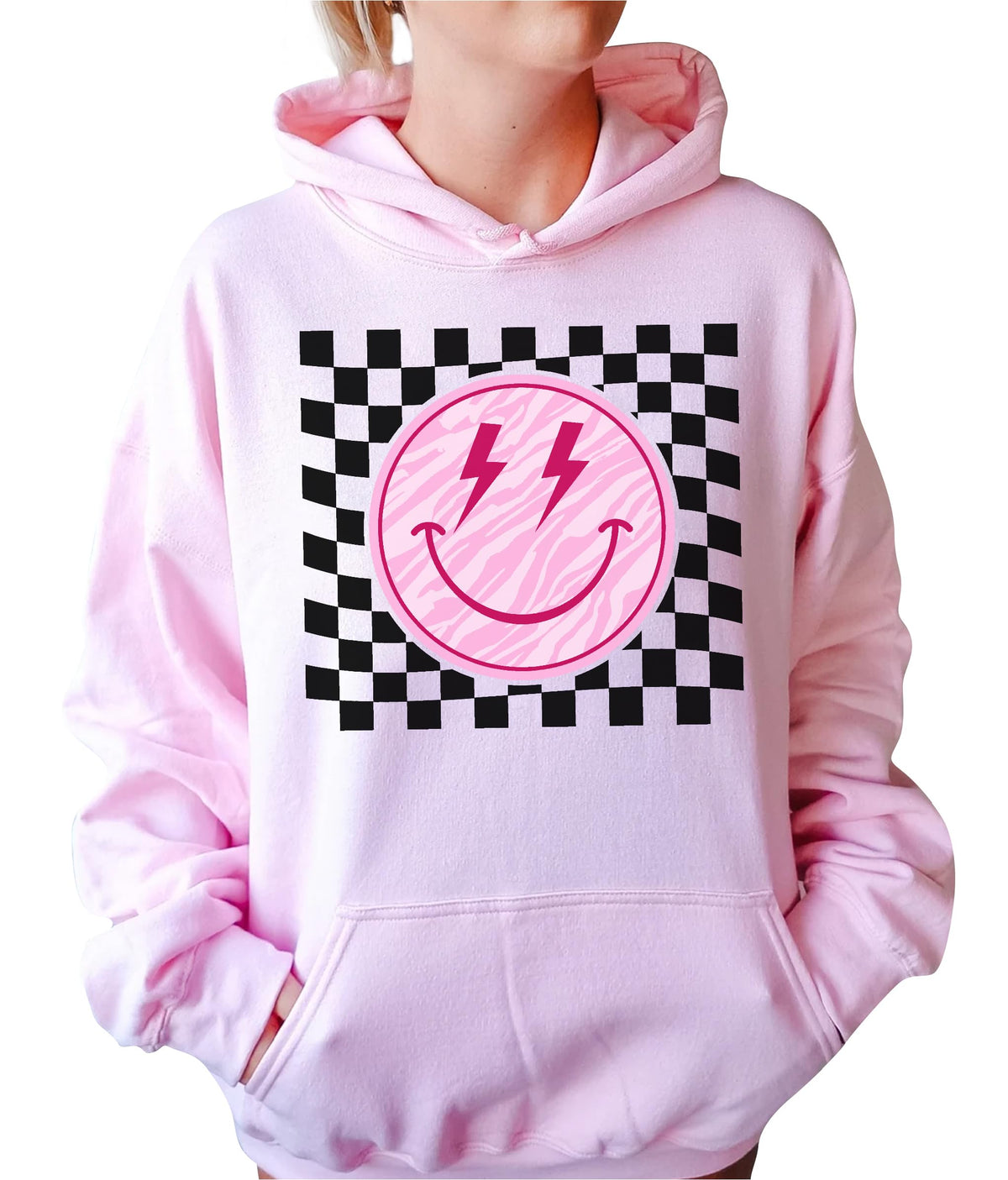 TEEAMORE Smiley Face Sweatshirt
