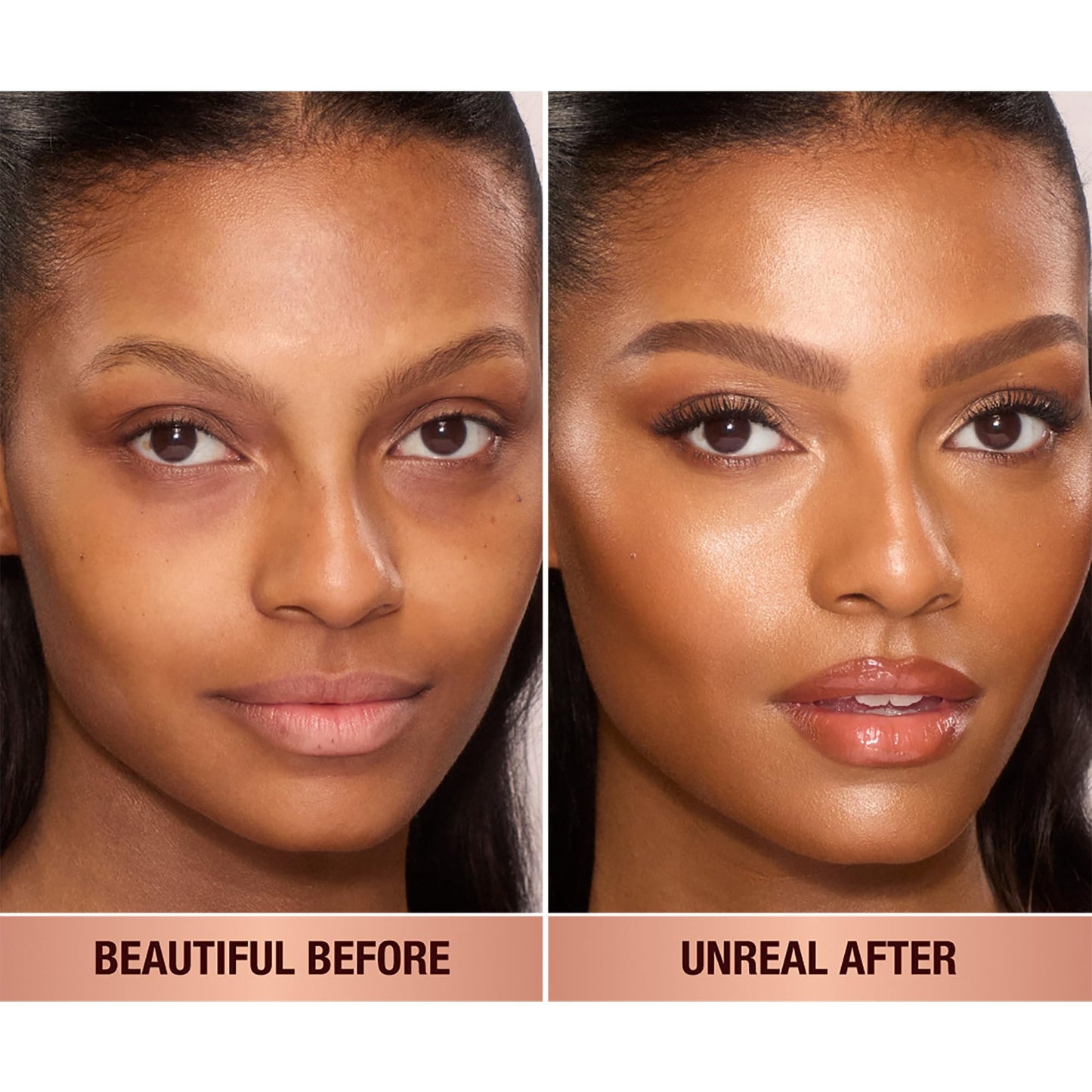 Charlotte Tilbury Unreal Skin Tint & Sheer Glow Hydrating Foundation Stick - Cream Foundation Makeup with Sheer-to-Light Coverage & a Buildable Formula - Blurring, Smoothing & Nourishing