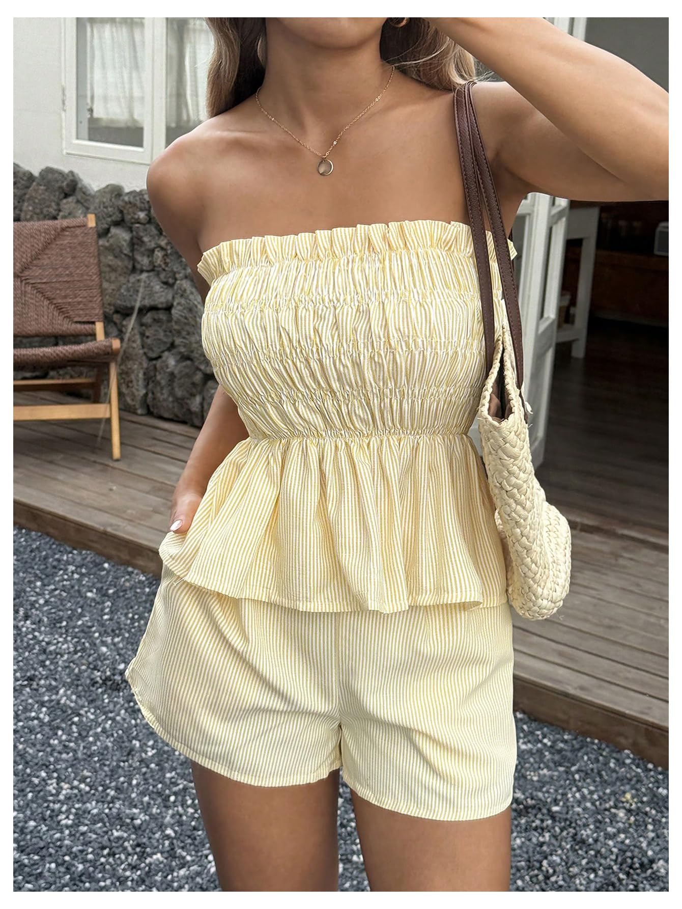 SOLY HUX Women's 2 Piece Vacation Outfit