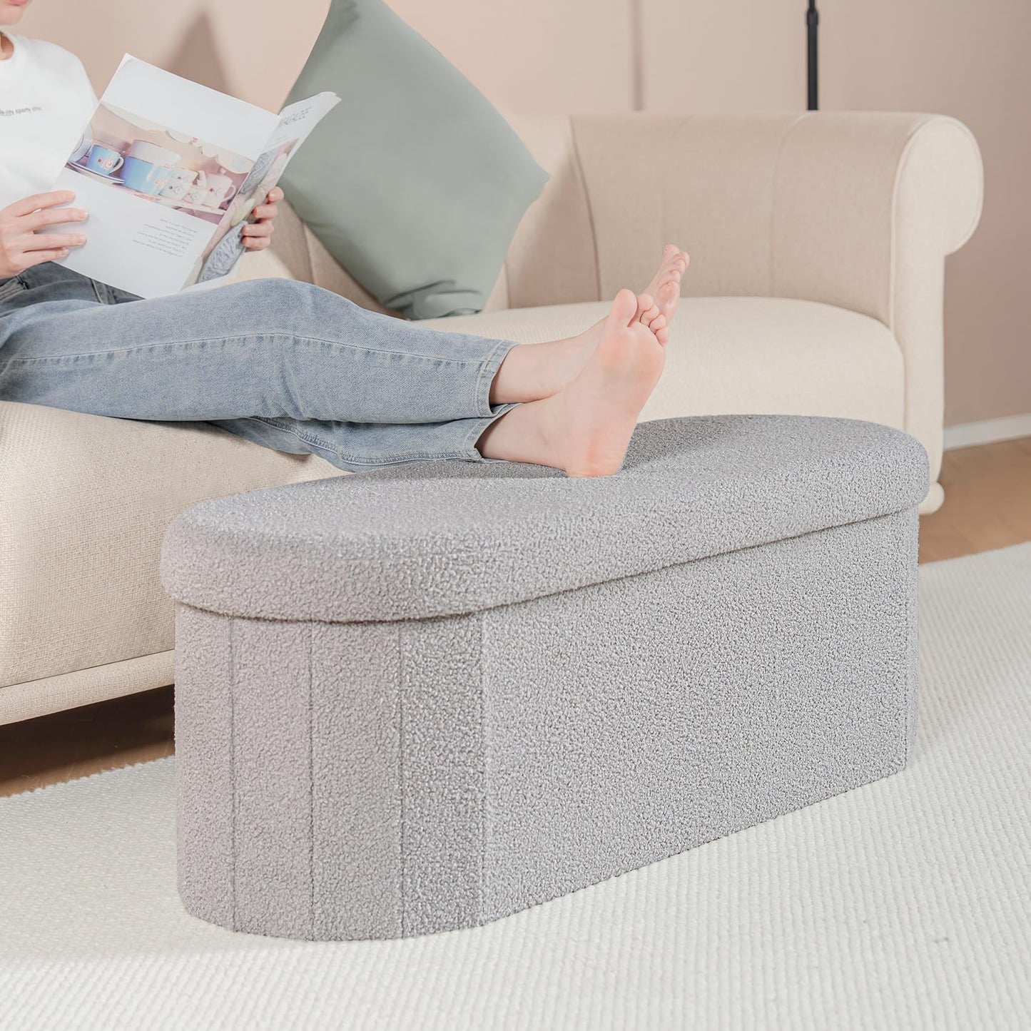 B FSOBEIIALEO Ottoman with Storage