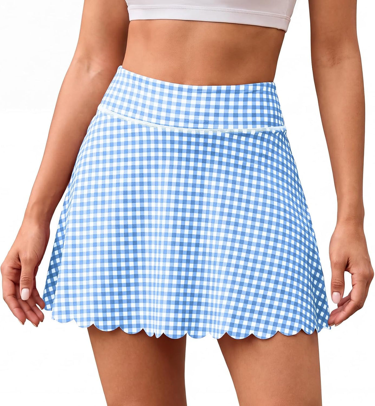 Aoysky Womens Plaid Skirt
