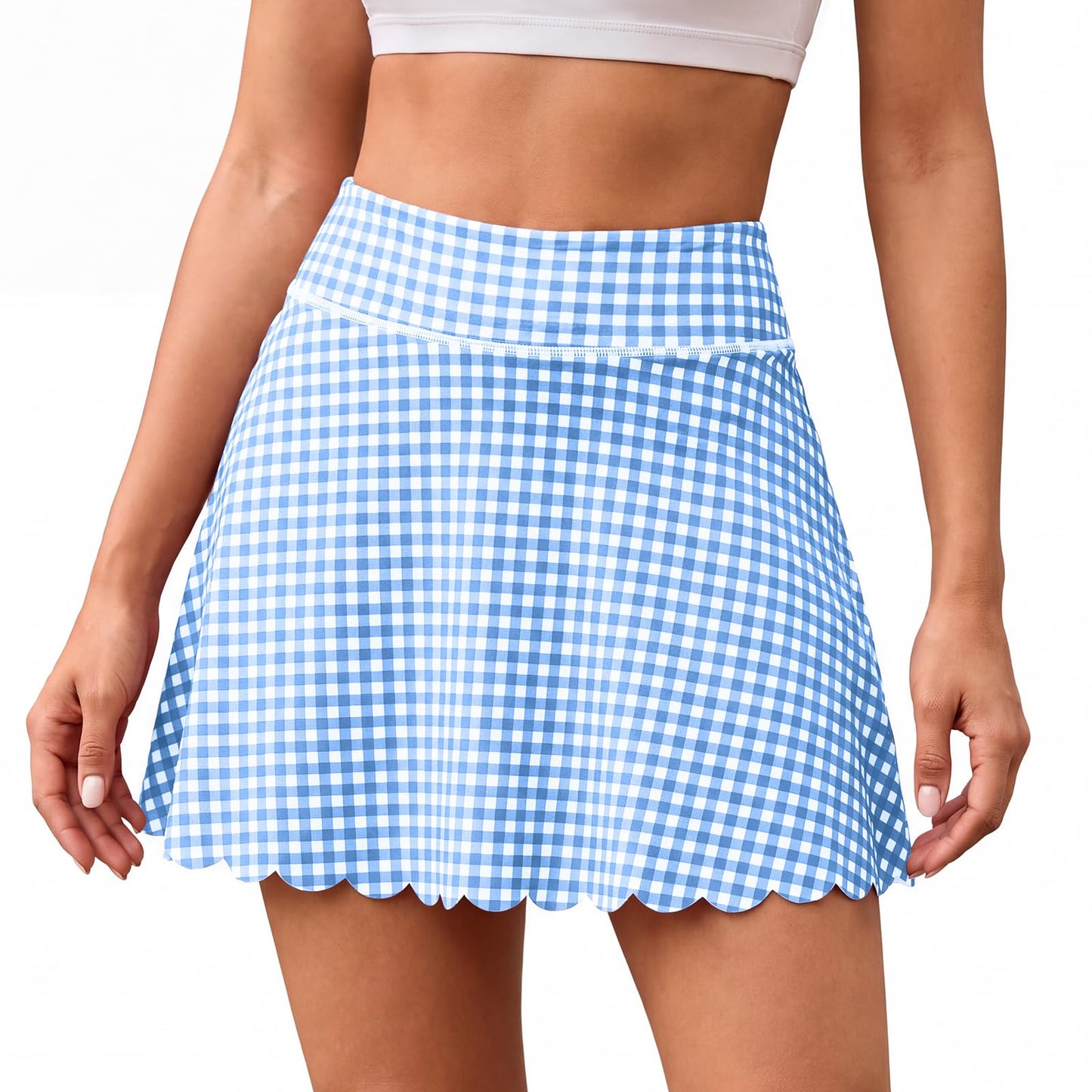 Aoysky Womens Plaid Skirt