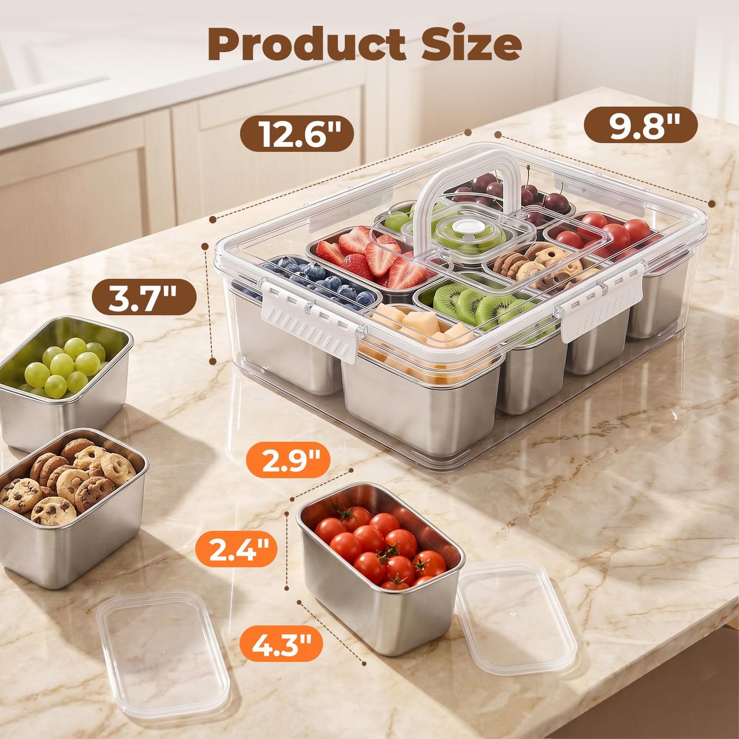 Homelove Snackle Box Container with Ice-Pack