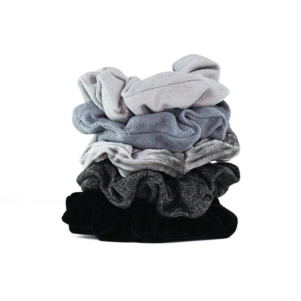 Kitsch Ultra-Petite Satin Scrunchies for Women - Cherry Blossom, 5pcs