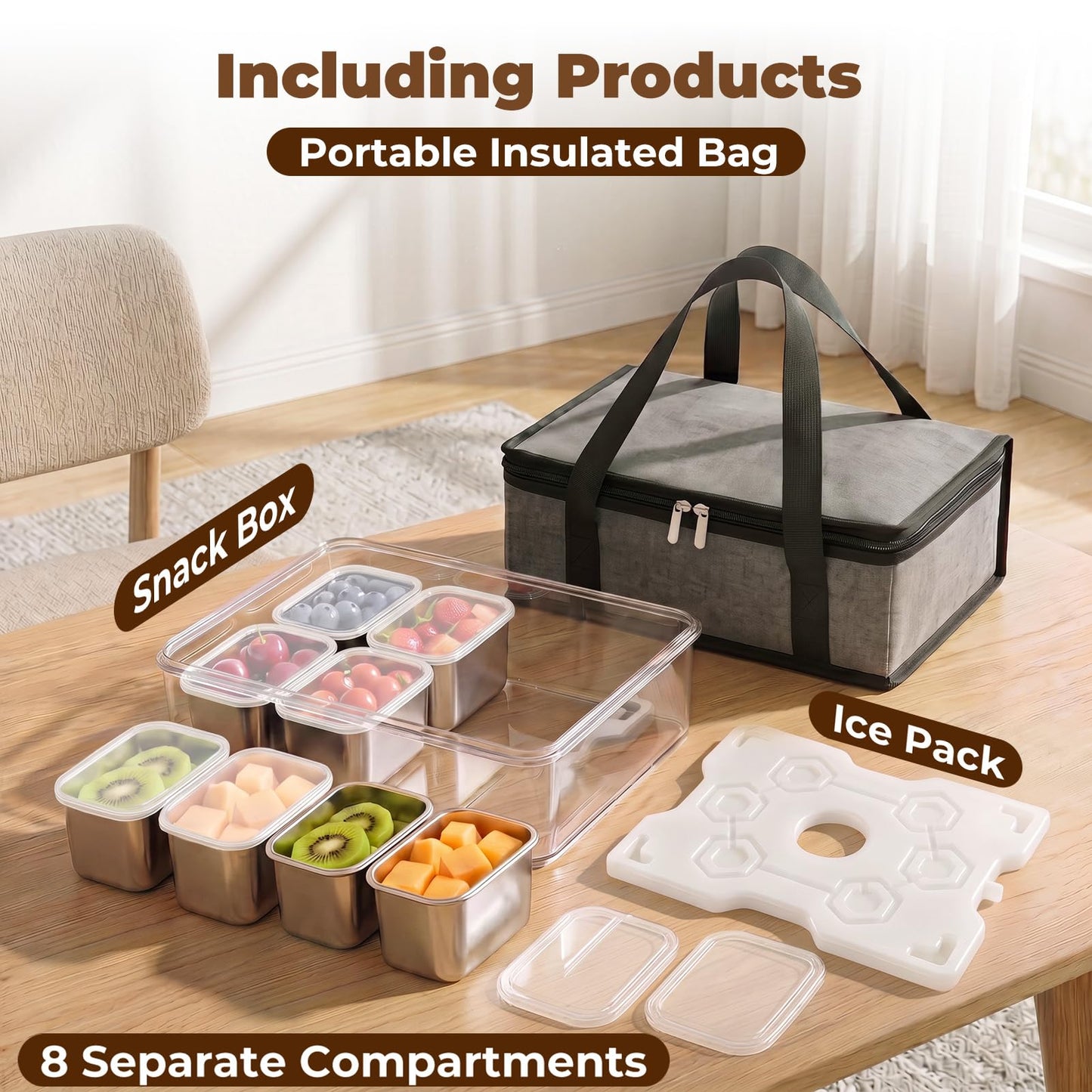 Homelove Snackle Box Container with Ice-Pack