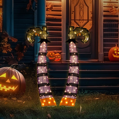 AW 9Ft Animatronics Flying Witch Hovering Broom Animated AC 100V-240V Halloween Outdoor Decoration Motion Activated 2026