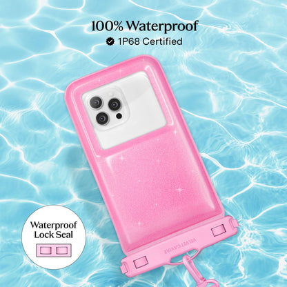 VELVET CAVIAR Waterproof Phone Pouch with Lanyard