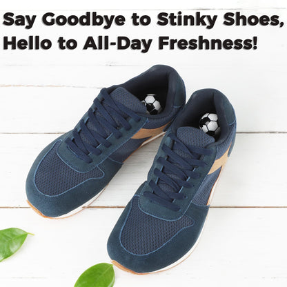 Knixmax Shoe Deodorizer Balls Odor Eliminator for Sneakers 6 Pack Baseball