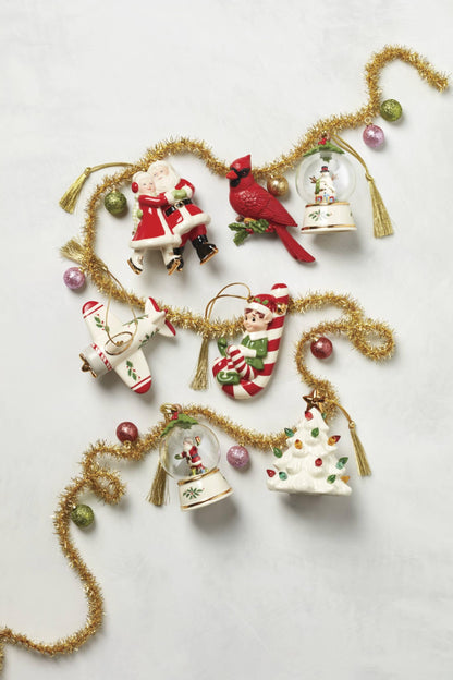 Lenox 893624 Treasured Traditions Holiday Red Bulbs Lit Tree, Christmas Decor