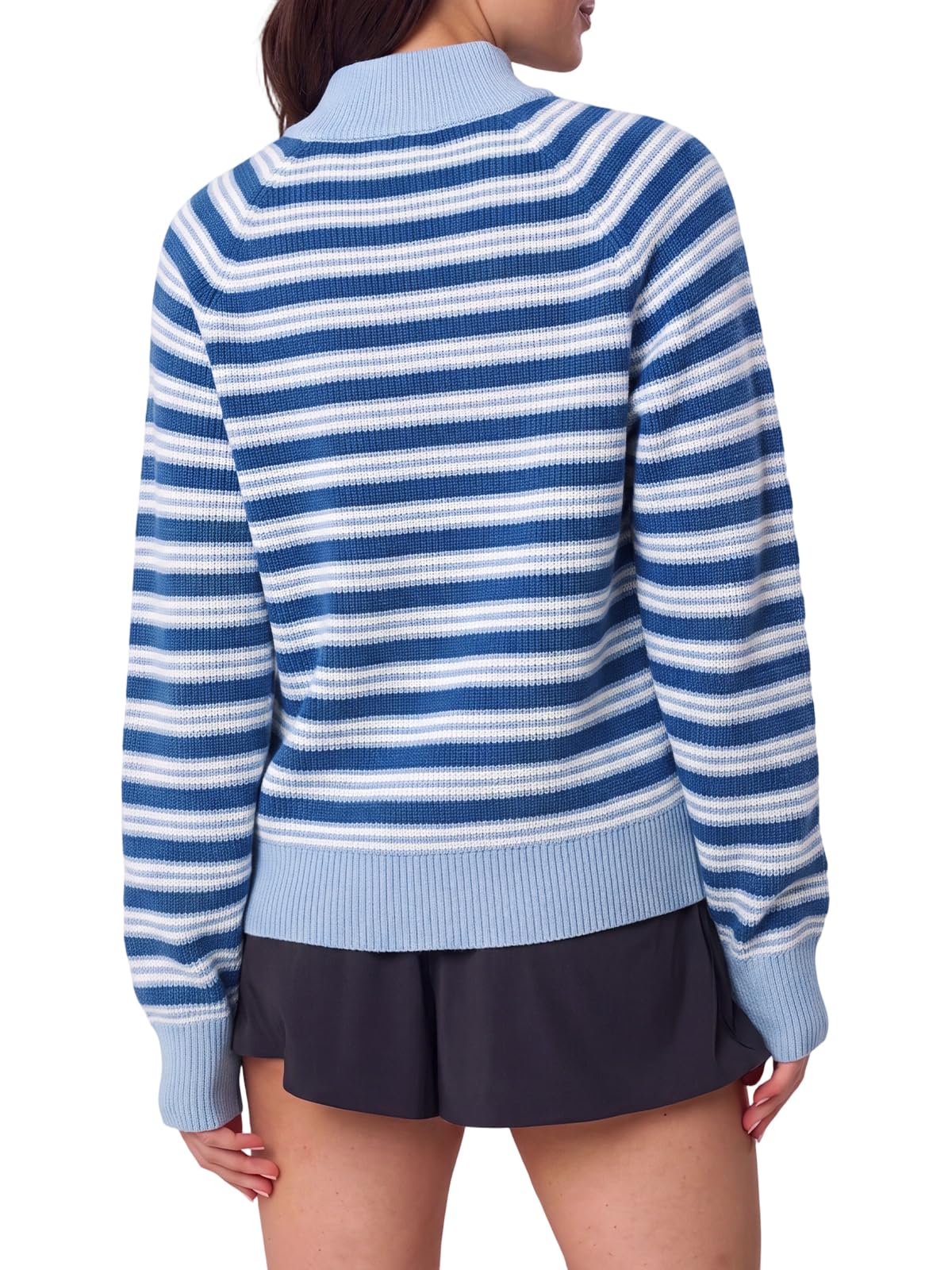 Women's Half Zip Sweater Long Sleeve Pullover