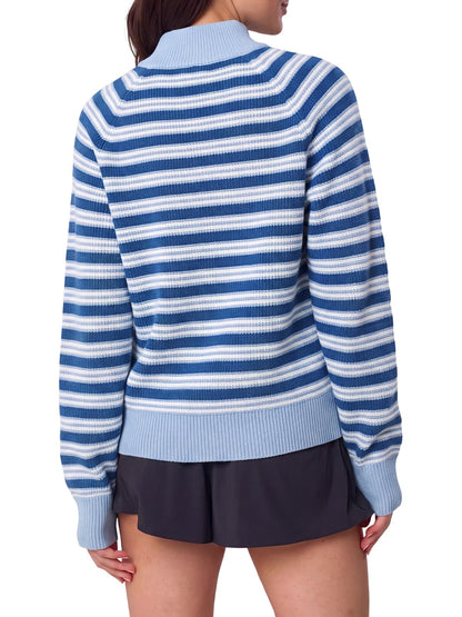 Women's Half Zip Sweater Long Sleeve Pullover