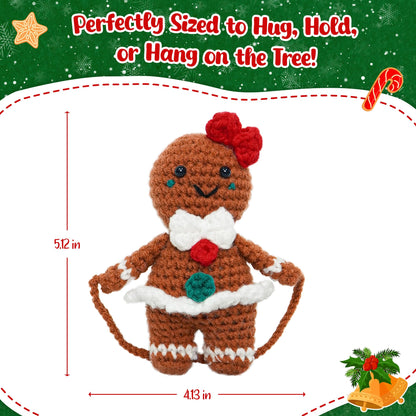 OASSIE Christmas Tree Crochet - Xmas Stocking Stuffers Gifts for Women Men | Christmas Tree Decorations, Christmas Crochet Gifts for Friends/Family/Coworkers, Emotional Support Message, Handmade