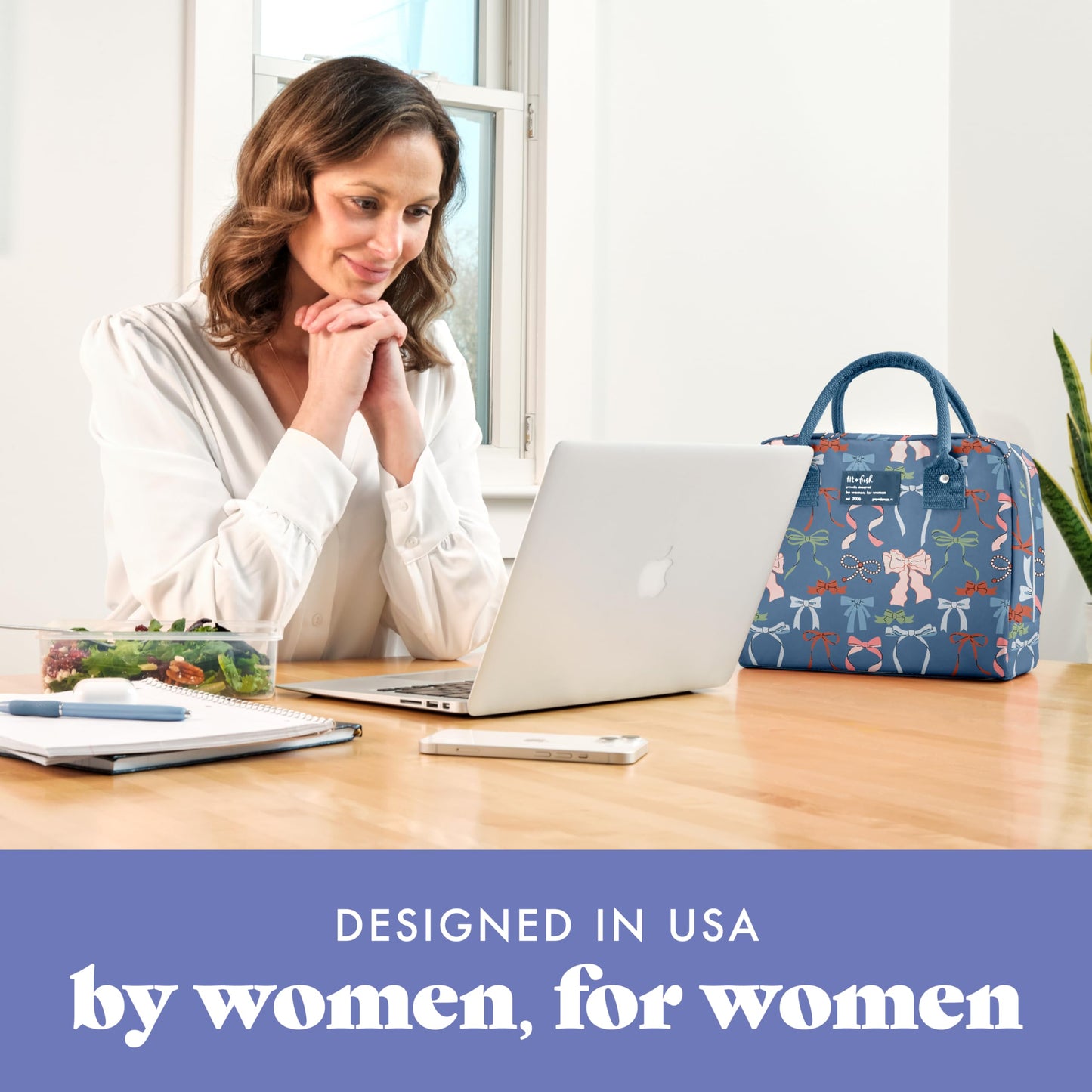 Fit & Fresh Bloomington Lunch Bag for Women - Insulated Large Lunch Box for Work with Containers, Leak-Resistant, Stain-Resistant, Zipper Closure, Cheetah