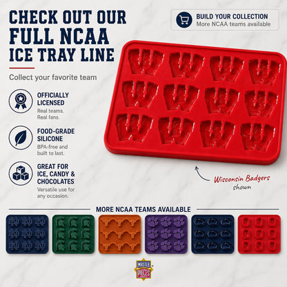 Masterpieces Fanpans Ncaa Alabama Crimson Tide Silicone Ice Cube Tray Set - Fun Alabama Merchandise, Dishwasher Safe