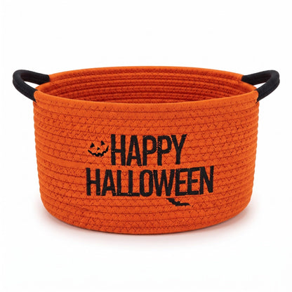 Yungyan Halloween Movie Night Supplies Snack Tray, Orange Gift Basket