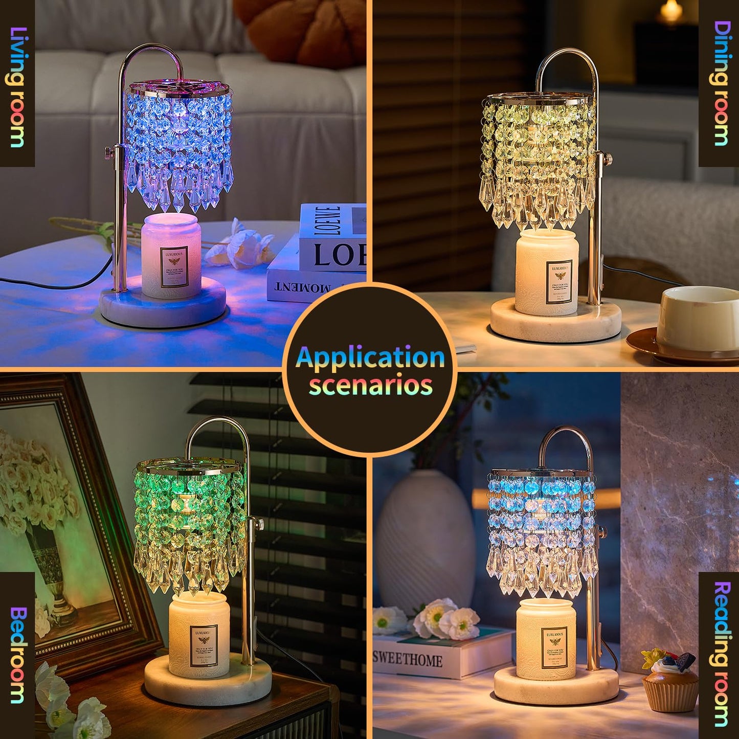 Candle Warmer Lamp with Timer & Dimmer