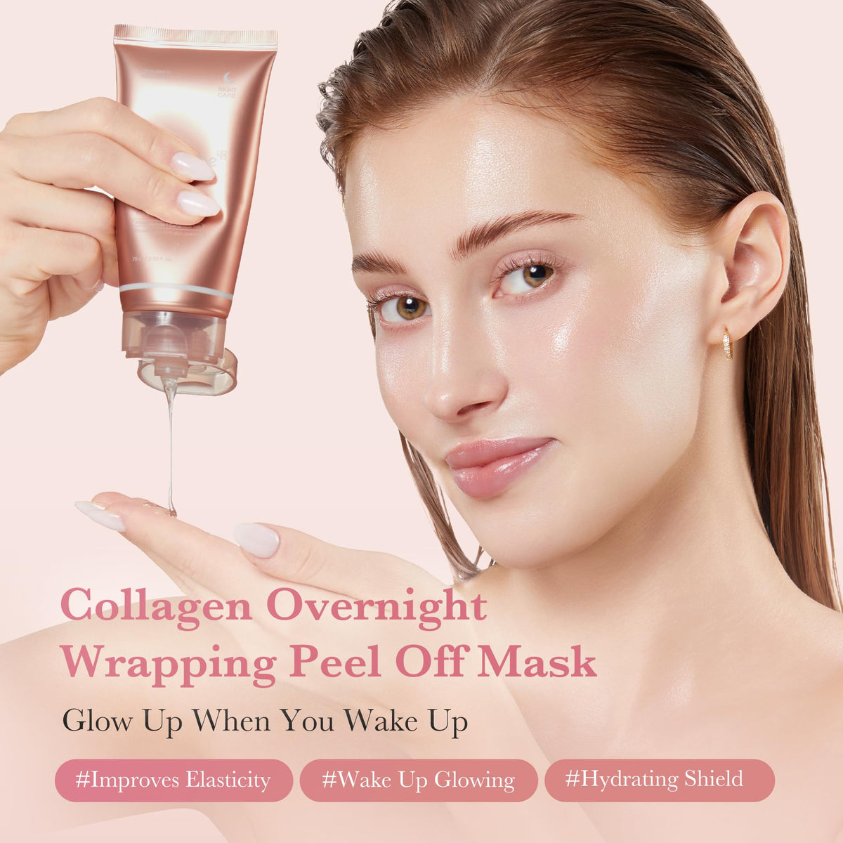 medicube Wrapping Mask PDRN Caffeine - Overnight Peel Off Facial Mask