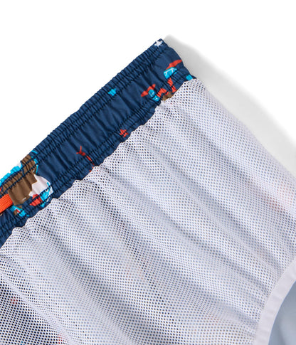 Tipsy Elves Men's USA Swimming Trunks 7'' Inseam 4 Way Stretch Fabric w/Mesh Liner Swim Trunks for Men Bathing Suit