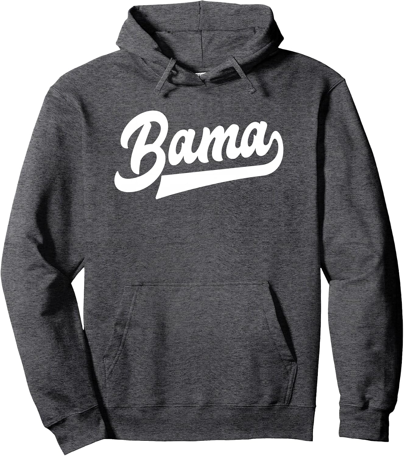 Bama Alabama White Script Design Southern Pullover Hoodie