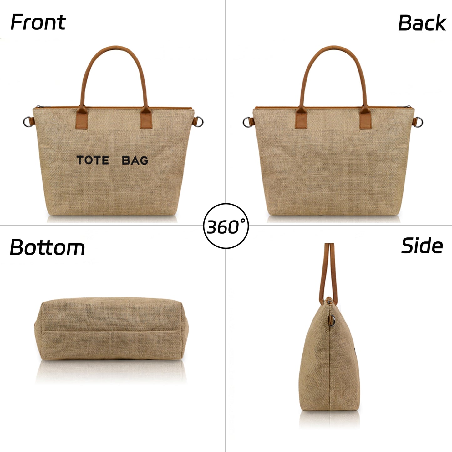 GISMTR Large PVC Tote Bag