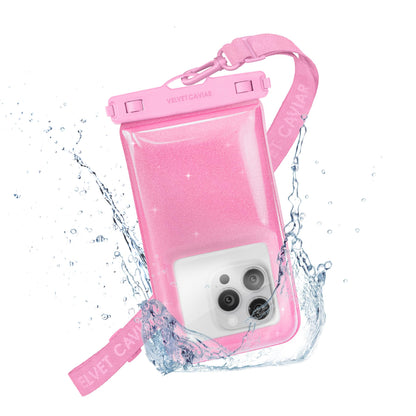 VELVET CAVIAR Waterproof Phone Pouch with Lanyard