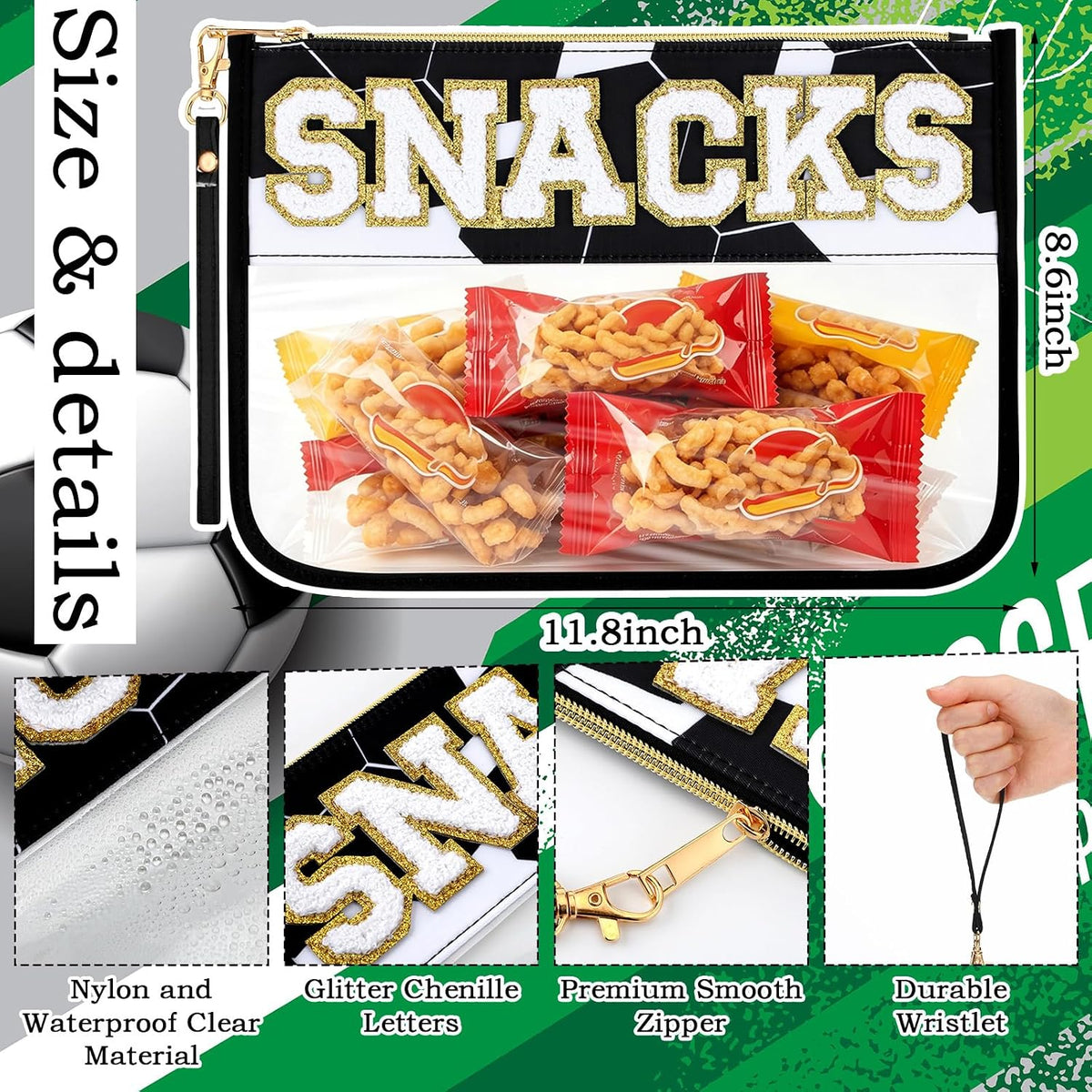 1 Pcs Soccer Snack Bag Baseball Party Favors Mom Gifts
