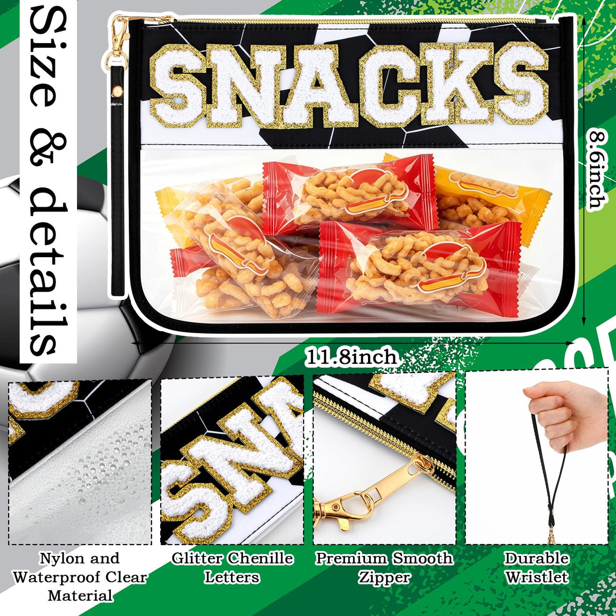 1 Pcs Soccer Snack Bag Baseball Party Favors Mom Gifts