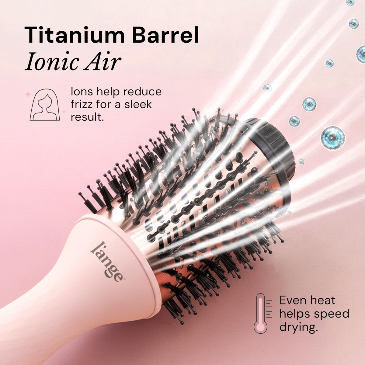 L'ANGE HAIR Le Volume 2-in-1 Titanium Blow Dryer Brush