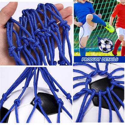 TOBWOLF Football Kick Trainer, Soccer Return Trainer Net Fits Ball Size 3, 4, 5, Hands-Free Soccer Kick Throw Training Aid