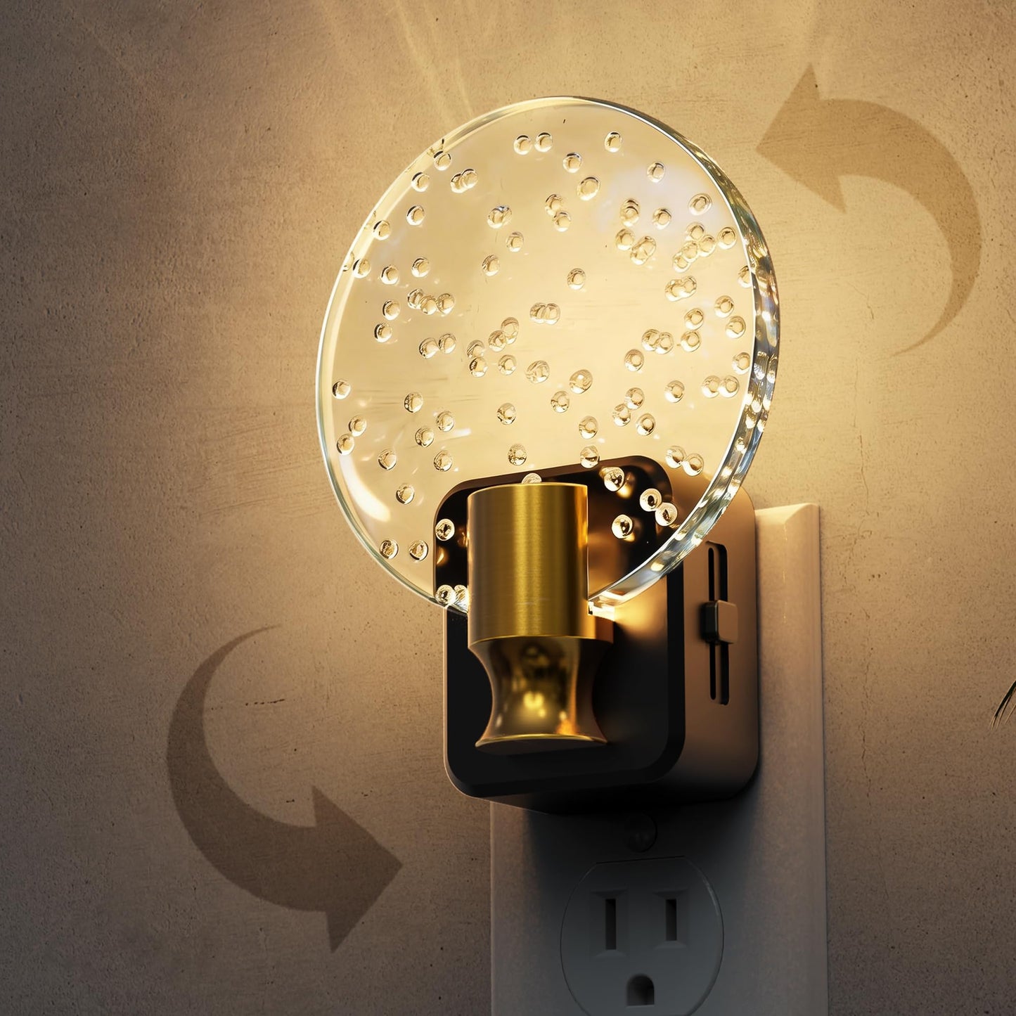 L LOHAS LED Night Light, Modern Night Lights Plug into Wall | 2 Pack