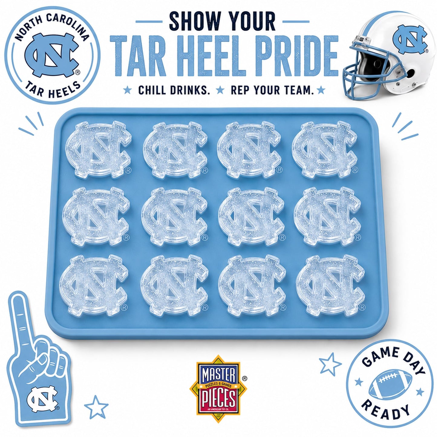 Masterpieces Fanpans Ncaa Alabama Crimson Tide Silicone Ice Cube Tray Set - Fun Alabama Merchandise, Dishwasher Safe