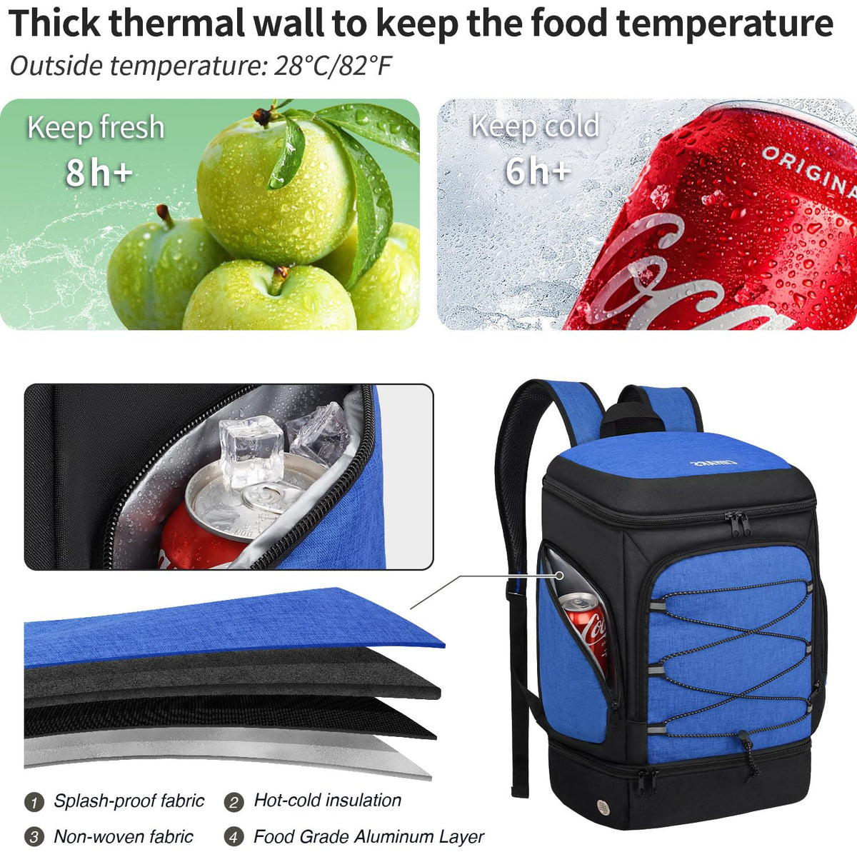 Soccer Backpack,Soccer Bag with Ball Holder and Shoe Compartment