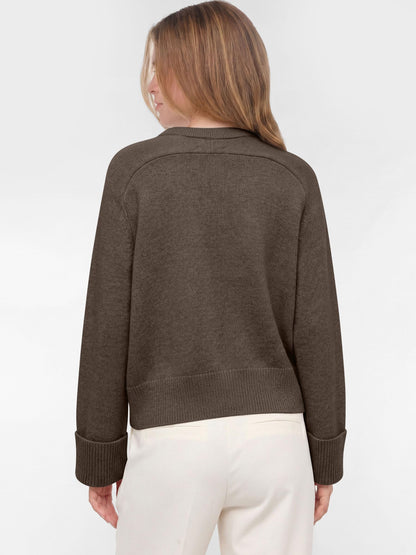 ANRABESS Sweaters for Women Cropped Fall Lightweight Pullover