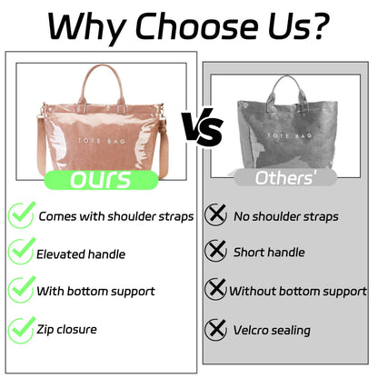 GISMTR Large PVC Tote Bag