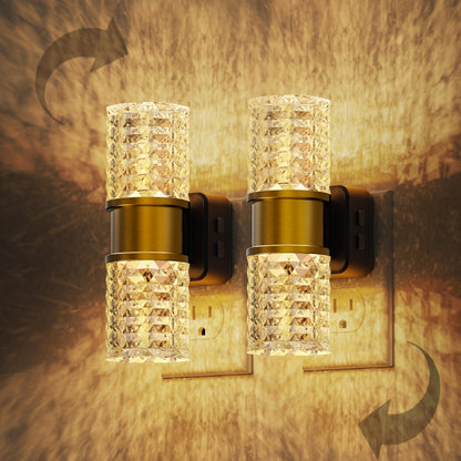 L LOHAS LED Night Light, Modern Night Lights Plug into Wall | 2 Pack