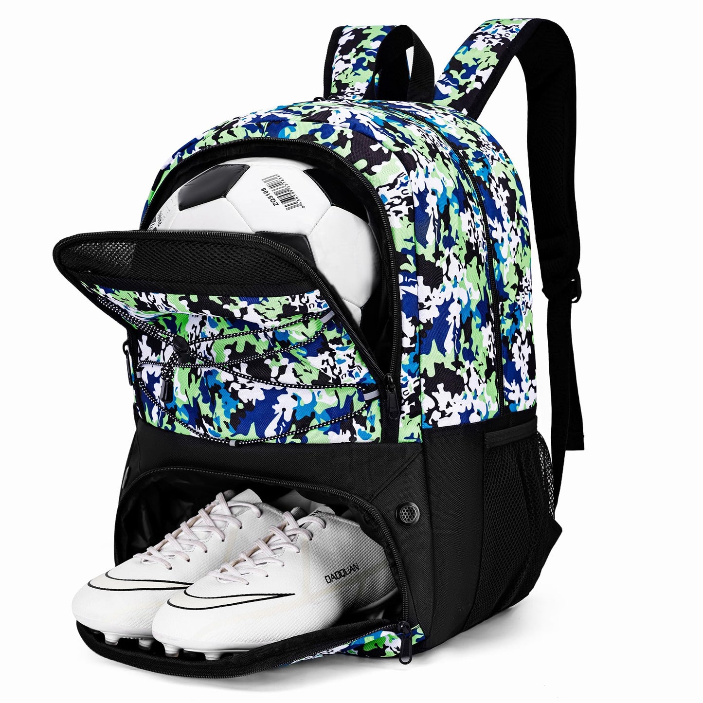 Hsmihair Soccer Bag,Youth Soccer Backpack with Ball and Cleat Compartment