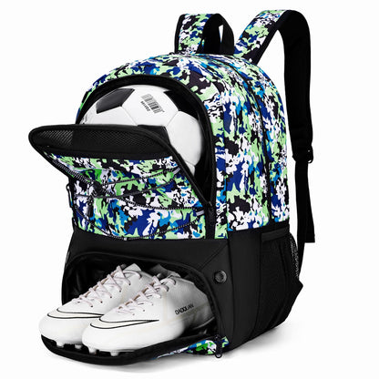 Hsmihair Soccer Bag,Youth Soccer Backpack with Ball and Cleat Compartment