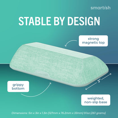 Smartish® Magnetic Cord Holder - Bigger Cable Wrangler Organizer with Magnet Clips for Charger Management on Desktop, Nightstand - Holds 6+ Cables - I'm Blushing