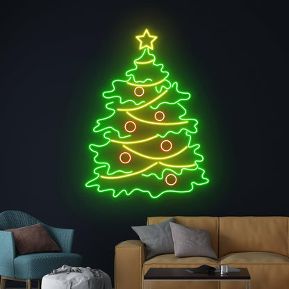 Custom Merry Christmas Tree Neon Sign Led Sign LED Lights (Merry Christmas)