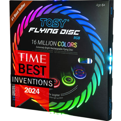 TOSY Flying Disc - 16 Million Colors RGB or 36 LEDs