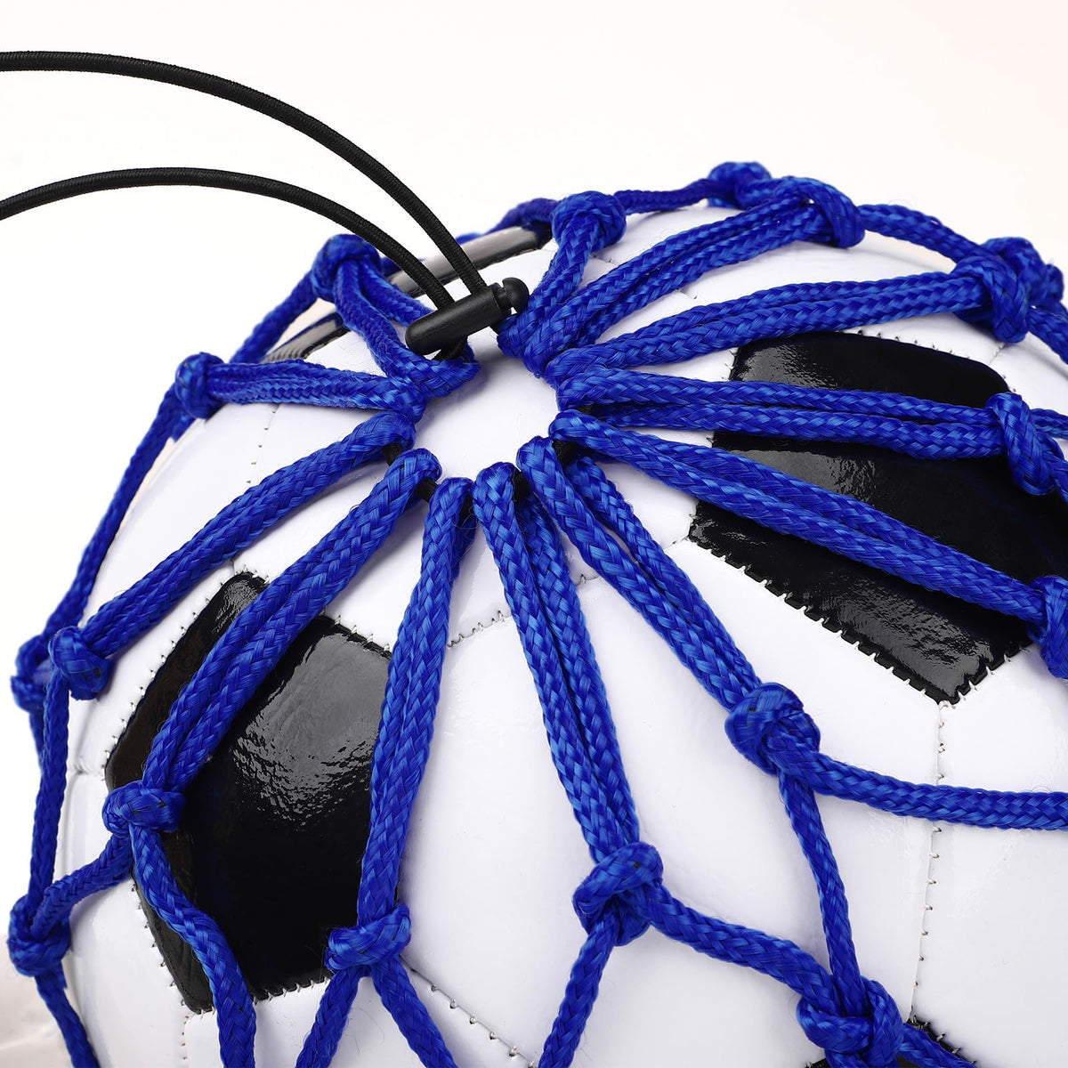 TOBWOLF Football Kick Trainer, Soccer Return Trainer Net Fits Ball Size 3, 4, 5, Hands-Free Soccer Kick Throw Training Aid