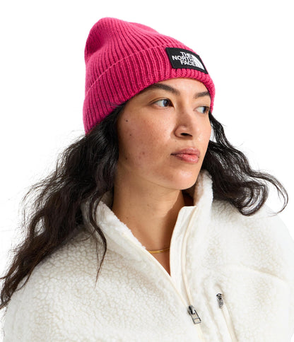 THE NORTH FACE TNF Logo Box Cuffed Beanie | Classic Fit, Rib Knit Winter Hat for Men & Women