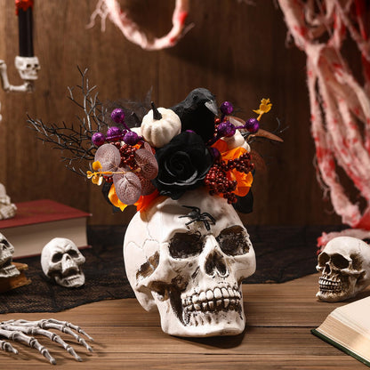 Daifunli Halloween Table Centerpieces Decorations Witch Boot and Pumpkin Artificial Flowers Halloween Tabletop Decorations for Home Kitchen Indoor Haunted Party Decoration 12x17 Inch