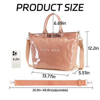 GISMTR Large PVC Tote Bag