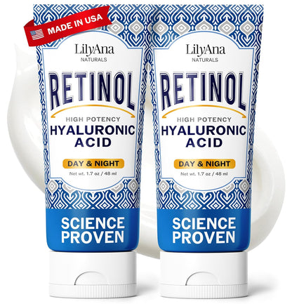 LilyAna Naturals Anti Aging Retinol Face & Neck Cream for Women