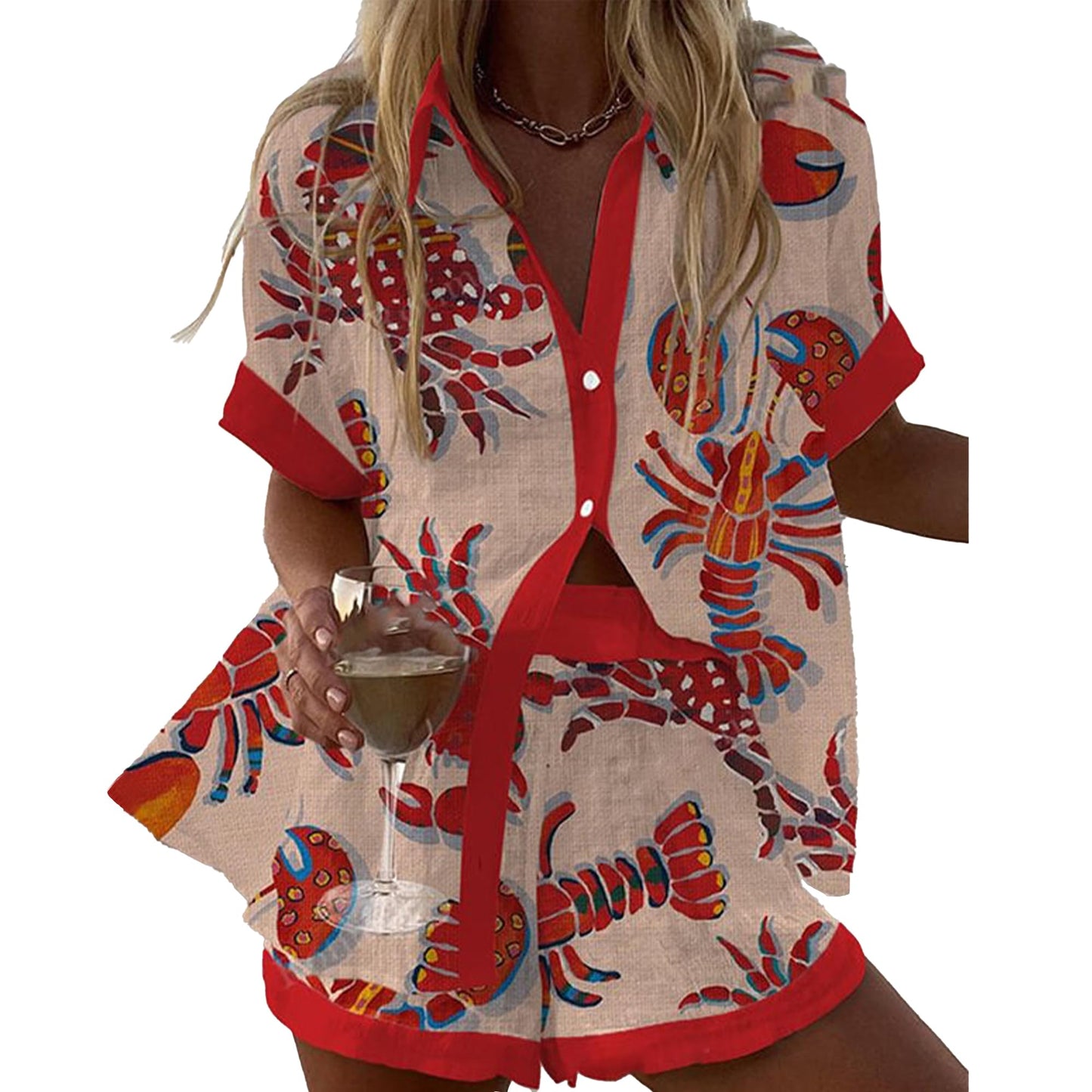 Hixiaohe Women 2 Piece Set Summer Boho Beach Vacation Outfits